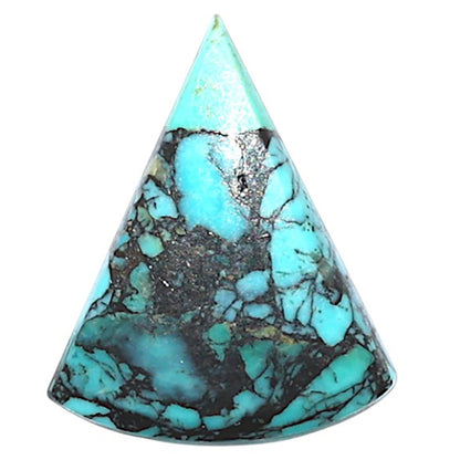 Lucky Charm Tibetan Turquoise 15.9x19.55x3 mm Fancy Shape Polished Gemstone LS80-09027