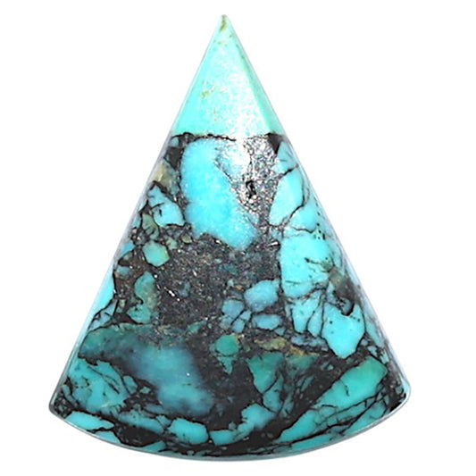 Lucky Charm Tibetan Turquoise 15.9x19.55x3 mm Fancy Shape Polished Gemstone LS80-09027