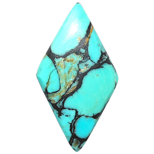 Lucky Charm Tibetan Turquoise 14.7x26.85x3 mm Fancy Shape Polished Gemstone LS80-09029