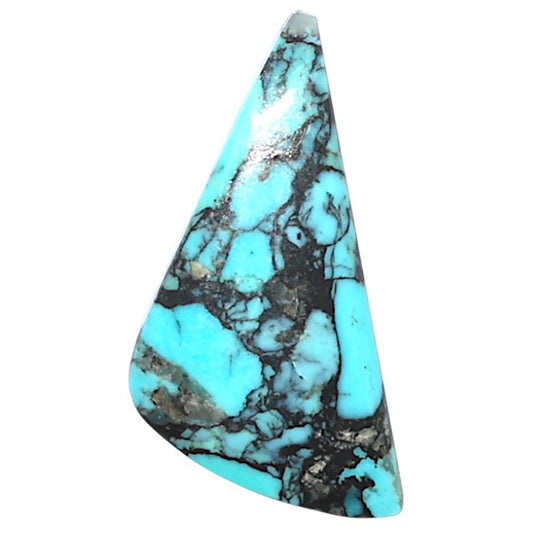 Lucky Charm Tibetan Turquoise 12x24.2x3.3 mm Fancy Shape Polished Gemstone LS80-09030