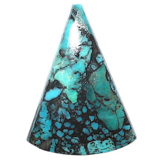 Lucky Charm Tibetan Turquoise 15.1x20.9x3 mm Fancy Shape Polished Gemstone LS80-09032