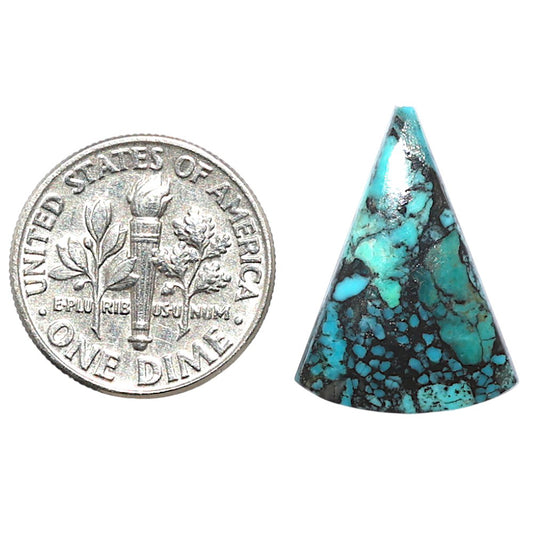 Lucky Charm Tibetan Turquoise 15.1x20.9x3 mm Fancy Shape Polished Gemstone LS80-09032
