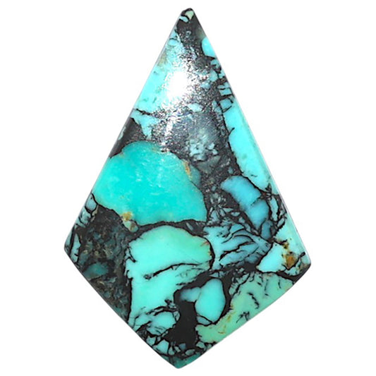 Lucky Charm Tibetan Turquoise 15.2x22.85x2.4 mm Fancy Shape Polished Gemstone LS80-09036