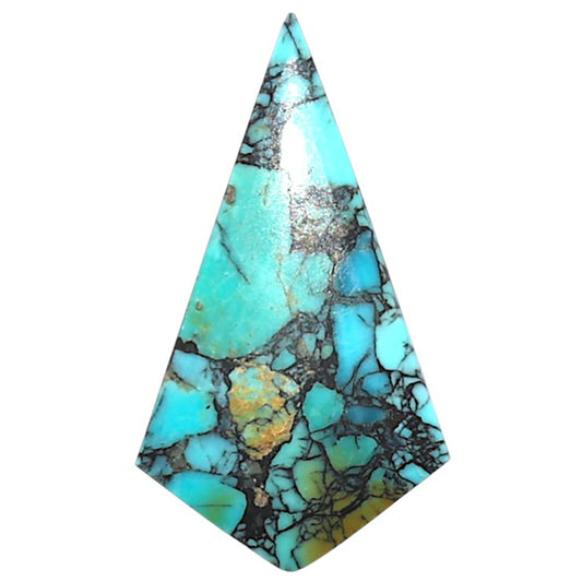 Lucky Charm Tibetan Turquoise 14x25x3.3 mm Fancy Shape Polished Gemstone LS80-09037