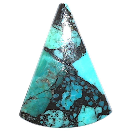 Lucky Charm Tibetan Turquoise 15.3x20.6x3 mm Fancy Shape Polished Gemstone LS80-09052