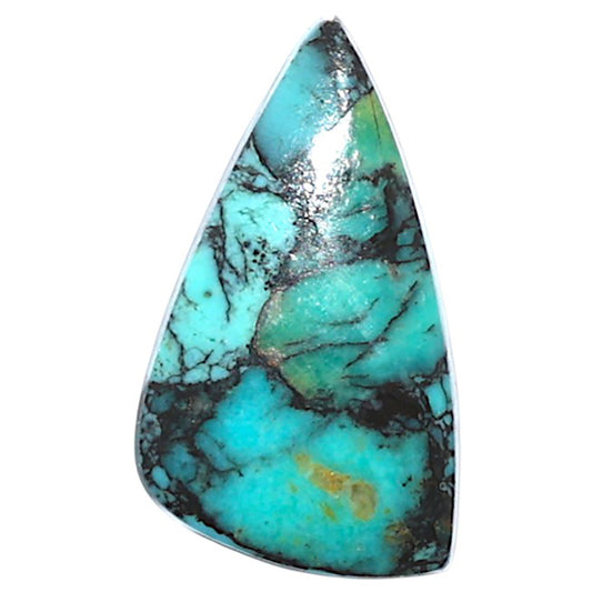 Lucky Charm Tibetan Turquoise 12.2x21.25x3.5 mm Fancy Shape Polished Gemstone LS80-09056