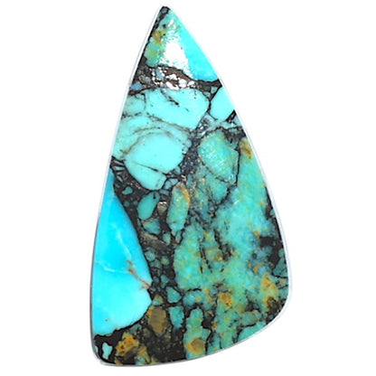 Lucky Charm Tibetan Turquoise 12x21.85x3.5 mm Fancy Shape Polished Gemstone LS80-09057