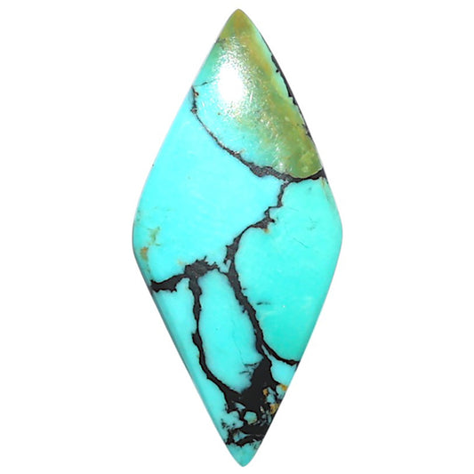 Lucky Charm Tibetan Turquoise 13.5x29.2x3.3 mm Marquise Shape Polished Gemstone LS80-09058