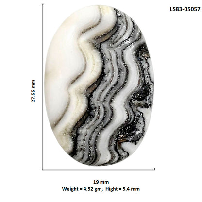 Prairie Agate 19x27.55x5.4 mm Oval Shape Polished Gemstone LS83-05057