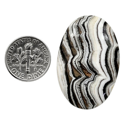 Prairie Agate 24.2x36.4x6 mm Oval Shape Polished Gemstone LS83-05061