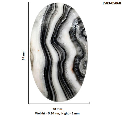 Prairie Agate 20x34x5 mm Oval Shape Polished Gemstone LS83-05068