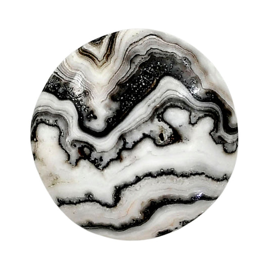 Prairie Agate 26.5x27.1x5 mm Round Shape Polished Gemstone LS83-05082