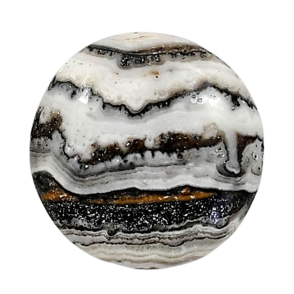 Prairie Agate 23.2x23.8x5 mm Round Shape Polished Gemstone LS83-05086