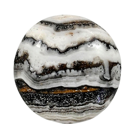 Prairie Agate 23.2x23.8x5 mm Round Shape Polished Gemstone LS83-05086