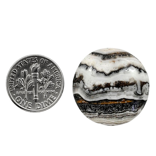 Prairie Agate 23.2x23.8x5 mm Round Shape Polished Gemstone LS83-05086