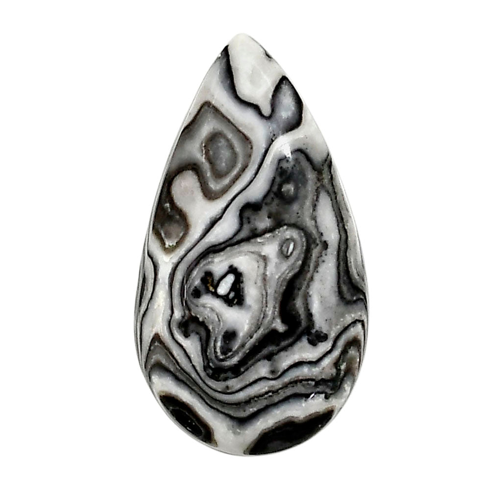 Prairie Agate 19.1x34.4x6 mm Pear Shape Polished Gemstone LS83-05088