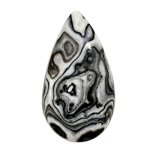 Prairie Agate 19.1x34.4x6 mm Pear Shape Polished Gemstone LS83-05088