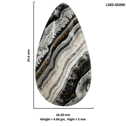 Prairie Agate 18.28x34.6x5 mm Pear Shape Polished Gemstone LS83-05090
