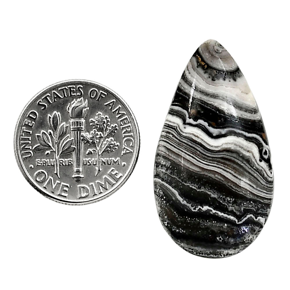 Prairie Agate 17x31x5 mm Pear Shape Polished Gemstone LS83-05091