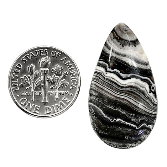 Prairie Agate 17x31x5 mm Pear Shape Polished Gemstone LS83-05091