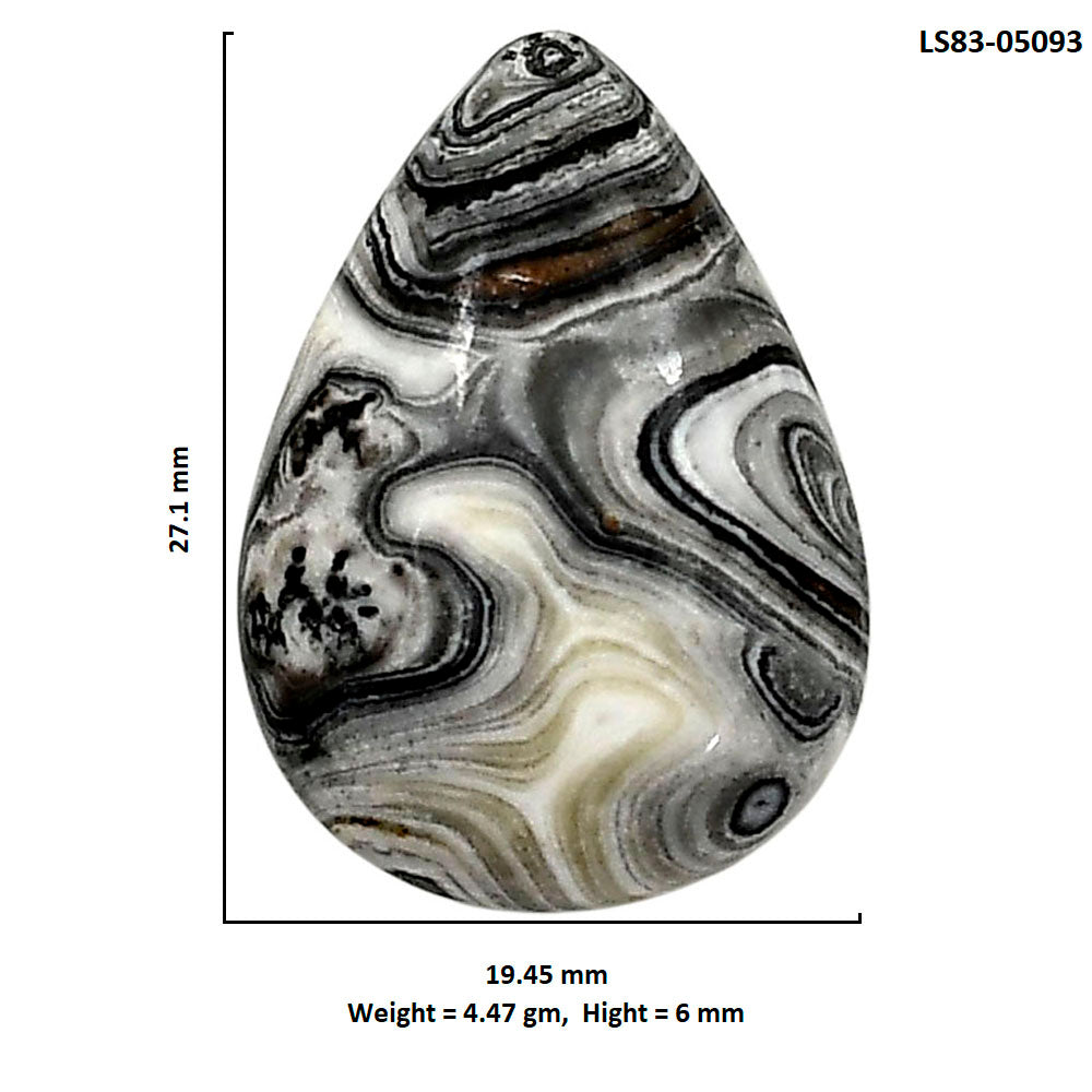 Prairie Agate 19.45x27.1x6 mm Pear Shape Polished Gemstone LS83-05093