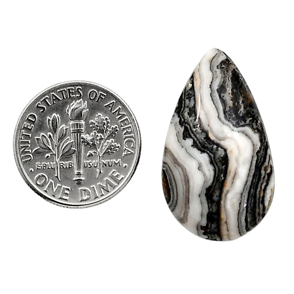 Prairie Agate 15.7x26.9x6.2 mm Pear Shape Polished Gemstone LS83-05098