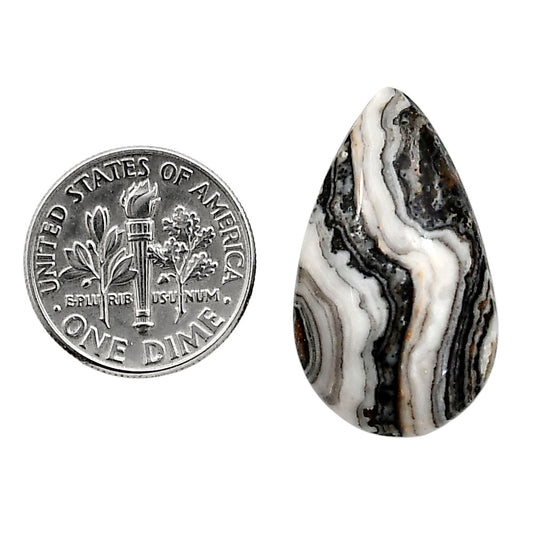 Prairie Agate 15.7x26.9x6.2 mm Pear Shape Polished Gemstone LS83-05098