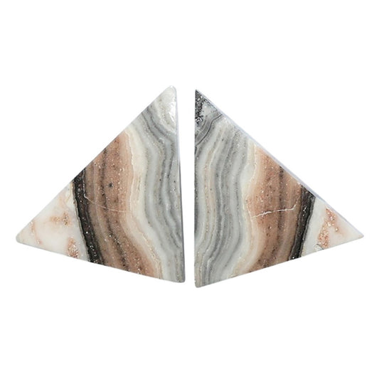 Prairie Agate Pair 14.7x21.7x3 mm Fancy Shape Polished Gemstone LS83-07582