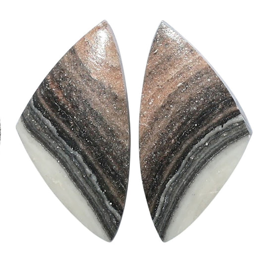 Prairie Agate Pair 11.1x21.6x4 mm Fancy Shape Polished Gemstone LS83-07583