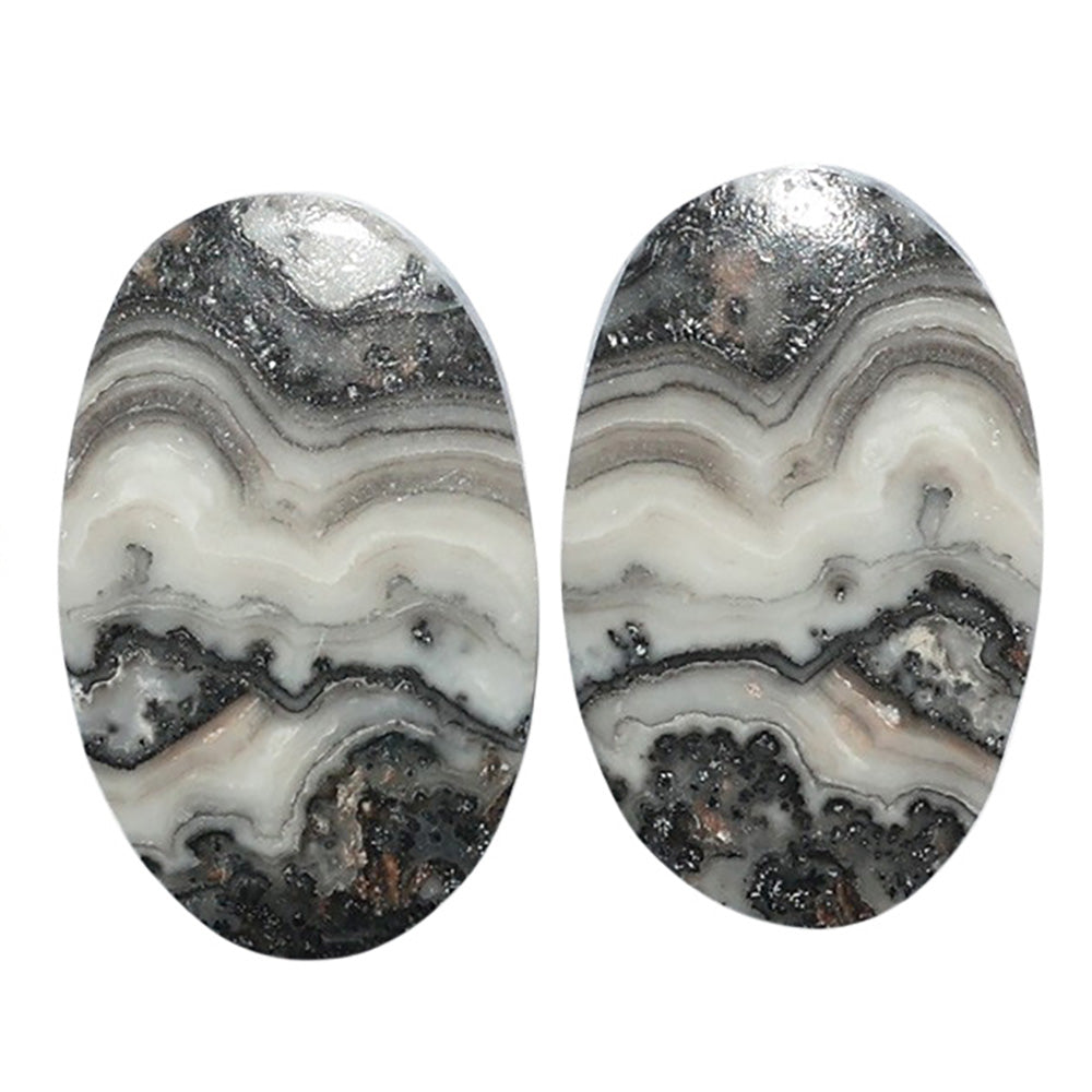 Prairie Agate Pair 13.6x21.6x3.5 mm Oval Shape Polished Gemstone LS83-07585