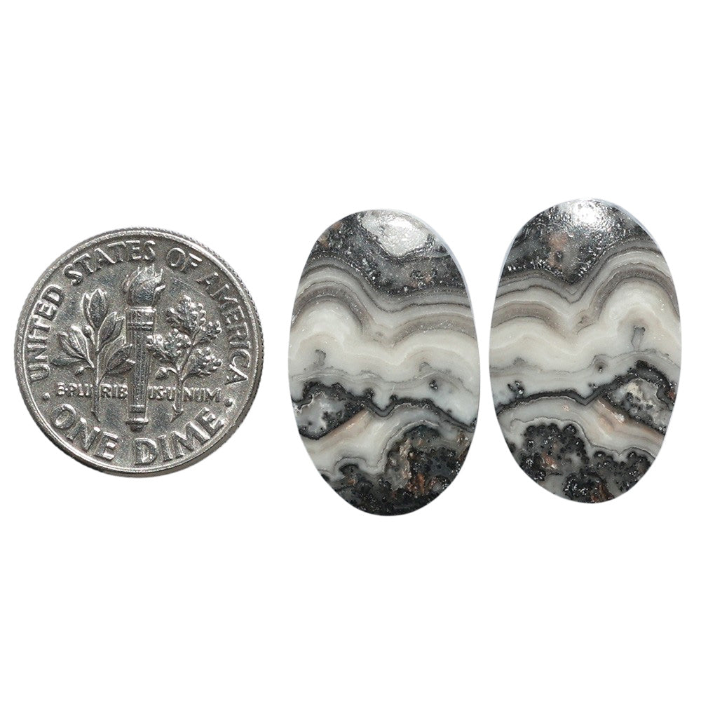 Prairie Agate Pair 13.6x21.6x3.5 mm Oval Shape Polished Gemstone LS83-07585