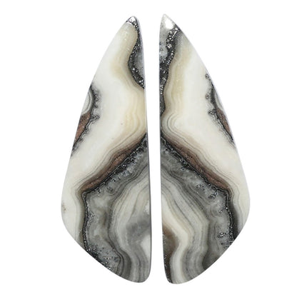 Prairie Agate Pair 10.7x32x3 mm Fancy Shape Polished Gemstone LS83-07587