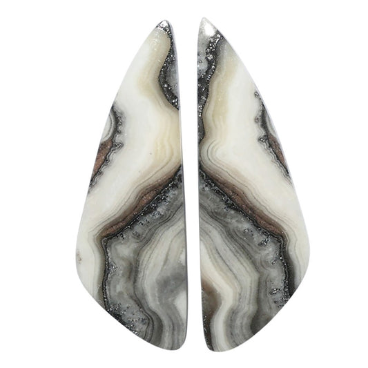 Prairie Agate Pair 10.7x32x3 mm Fancy Shape Polished Gemstone LS83-07587