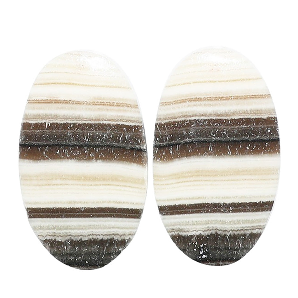 Prairie Agate Pair 14.6x25x4 mm Oval Shape Polished Gemstone LS83-07592