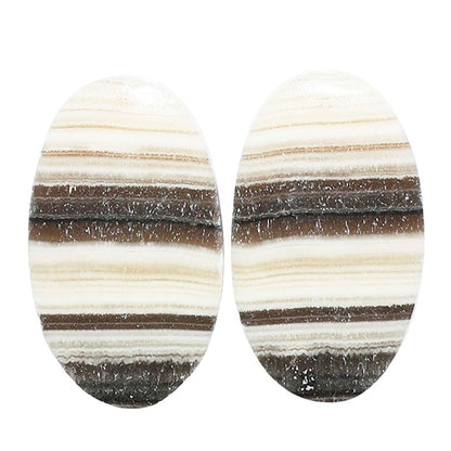 Prairie Agate Pair 14.6x25x4 mm Oval Shape Polished Gemstone LS83-07592