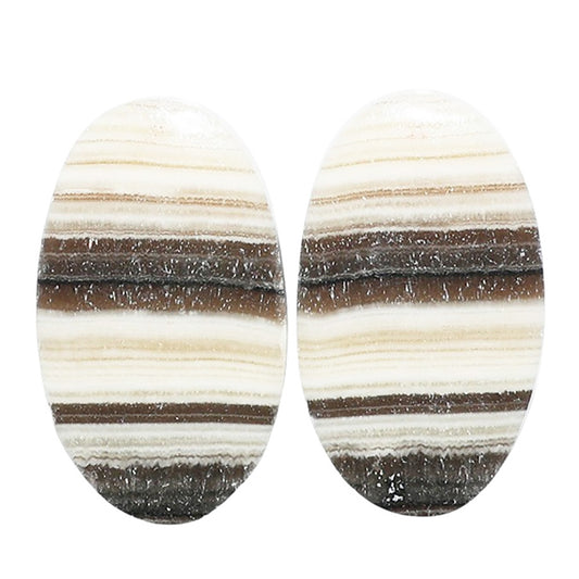 Prairie Agate Pair 14.6x25x4 mm Oval Shape Polished Gemstone LS83-07592