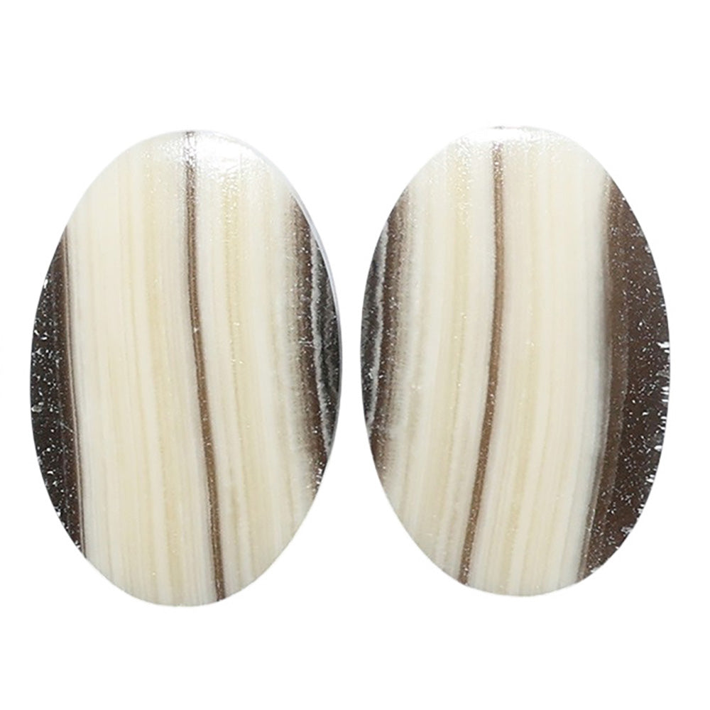 Prairie Agate Pair 15.1x22.9x3.5 mm Oval Shape Polished Gemstone LS83-07596
