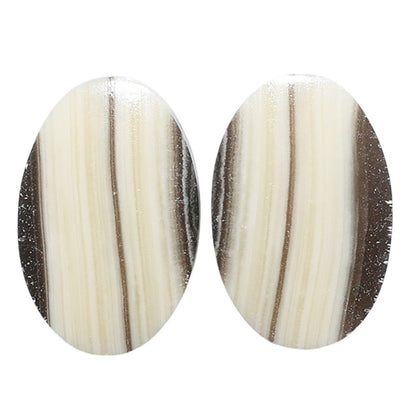 Prairie Agate Pair 15.1x22.9x3.5 mm Oval Shape Polished Gemstone LS83-07596
