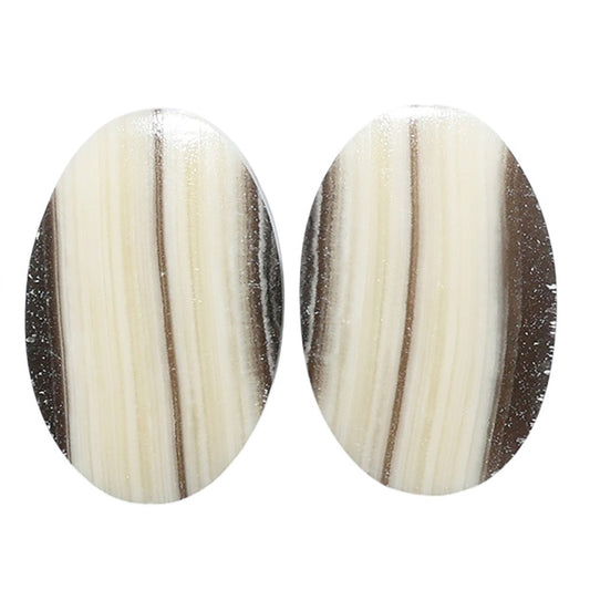 Prairie Agate Pair 15.1x22.9x3.5 mm Oval Shape Polished Gemstone LS83-07596