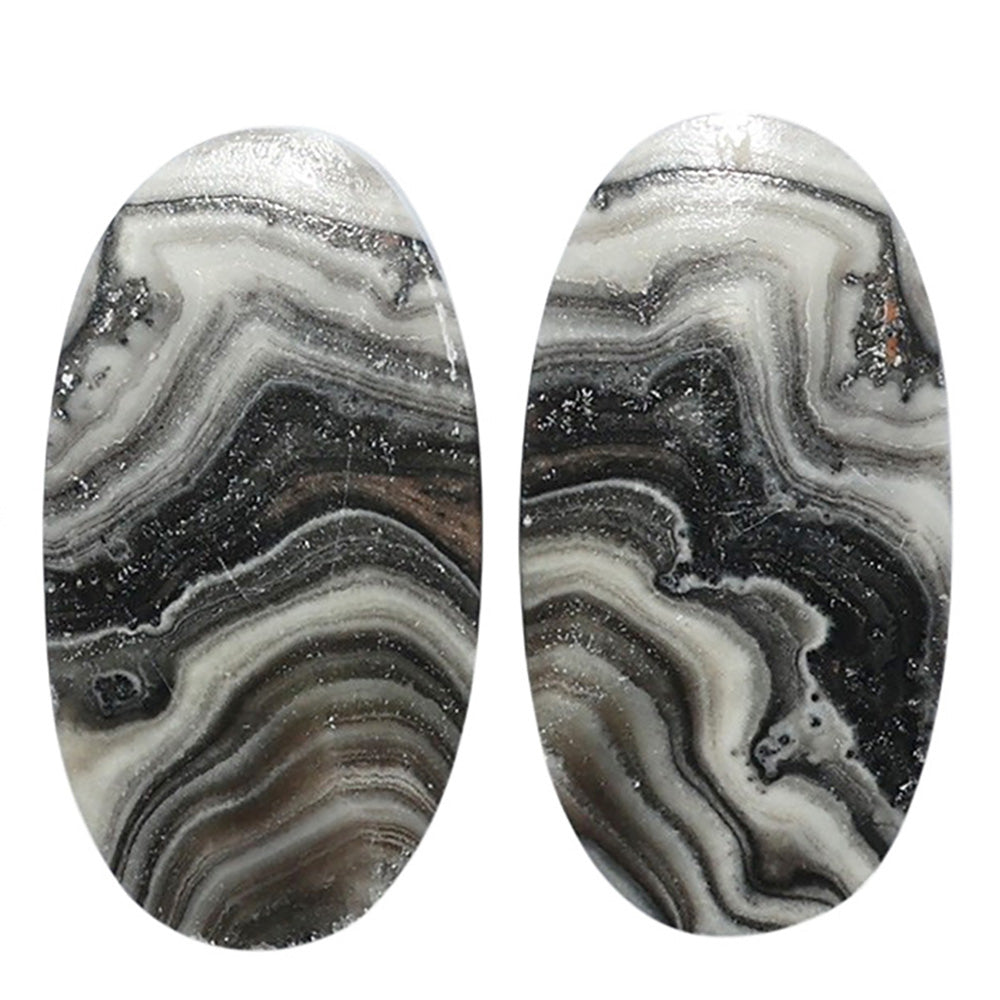 Prairie Agate Pair 13.2x24.6x4 mm Oval Shape Polished Gemstone LS83-07597