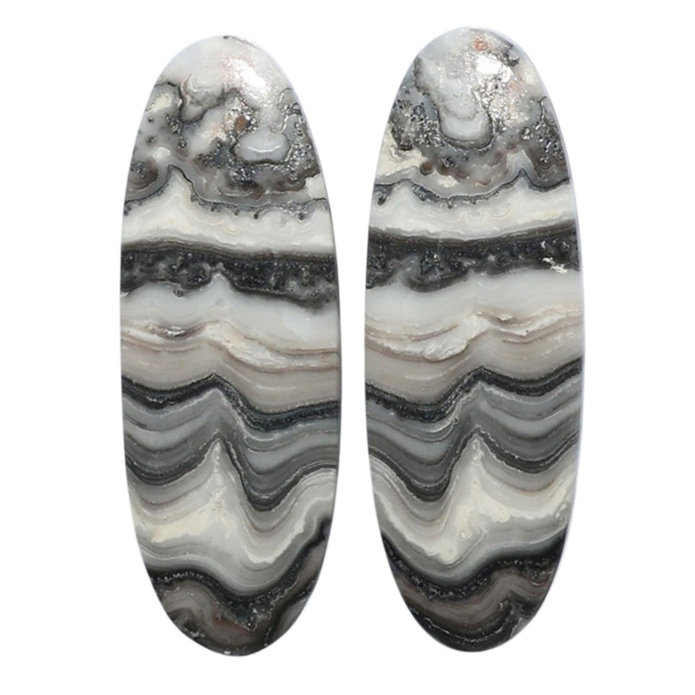 Prairie Agate Pair 11.4x32x4 mm Oval Shape Polished Gemstone LS83-07599
