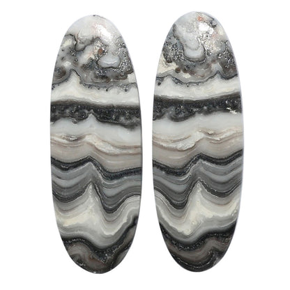 Prairie Agate Pair 11.4x32x4 mm Oval Shape Polished Gemstone LS83-07599