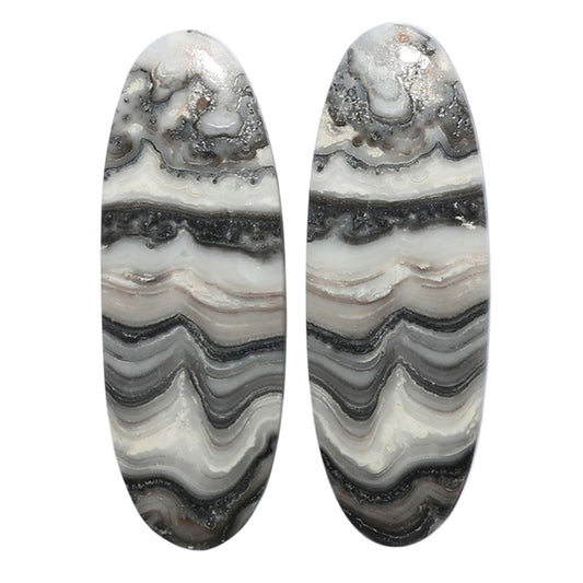 Prairie Agate Pair 11.4x32x4 mm Oval Shape Polished Gemstone LS83-07599