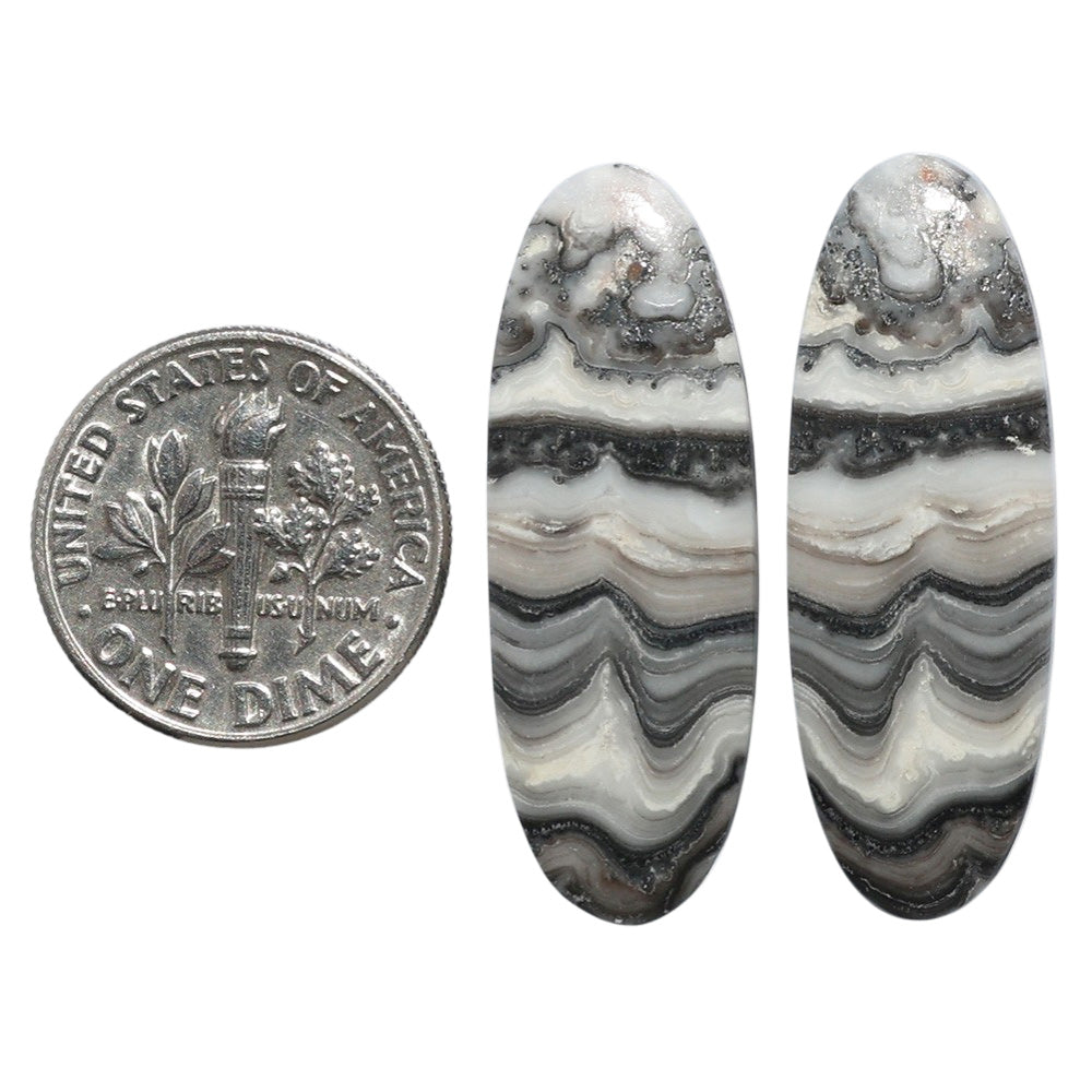 Prairie Agate Pair 11.4x32x4 mm Oval Shape Polished Gemstone LS83-07599