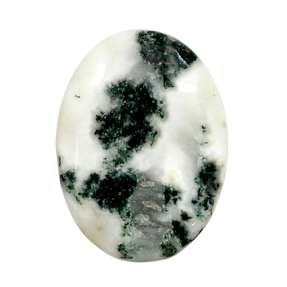 Tree Weed Moss Agate 23.55x31.65x5.5 mm Oval Shape Polished Gemstone LS84-05101