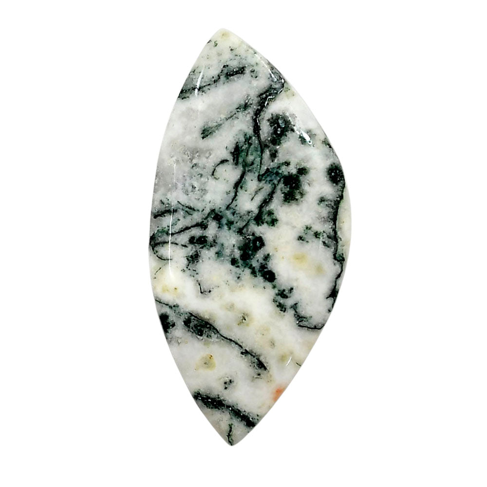 Tree Weed Moss Agate 22.15x45.5x4.5 mm Fancy Shape Polished Gemstone LS84-05109