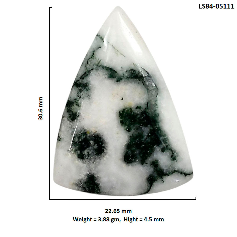Tree Weed Moss Agate 22.65x30.6x4.5 mm Fancy Shape Polished Gemstone LS84-05111