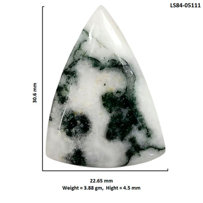 Tree Weed Moss Agate 22.65x30.6x4.5 mm Fancy Shape Polished Gemstone LS84-05111