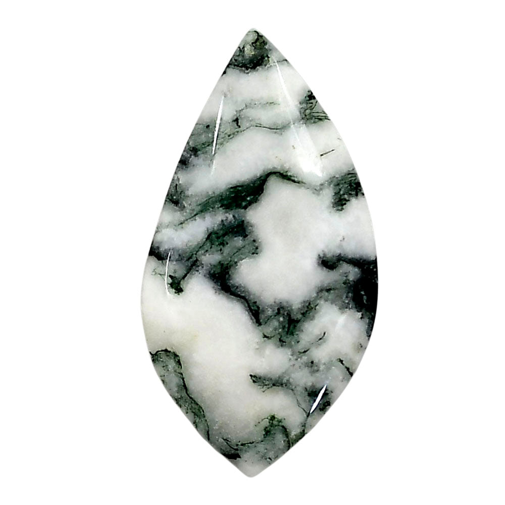 Tree Weed Moss Agate 19.7x37.4x5 mm Fancy Shape Polished Gemstone LS84-05112