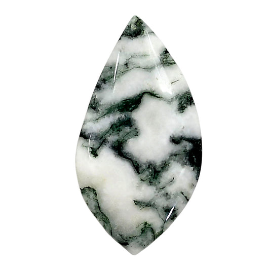 Tree Weed Moss Agate 19.7x37.4x5 mm Fancy Shape Polished Gemstone LS84-05112